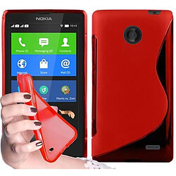 Cadorabo Coque Nokia X Etui en Rouge