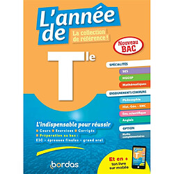 L'année de terminale, spécialités SES, HGGSP, mathématiques, enseignements communs : nouveau bac - Occasion