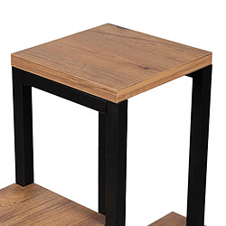 Avis Helloshop26 Étagère à plantes 6 plateformes 78,5 x 56 x 20 cm noir effet bois 03_0007711