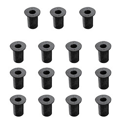 Acheter 15pcs M5 Écrou En Caoutchouc Avec Filetage Intérieur Kayak Bateau Moto Voiture Panneau Vis- Noir