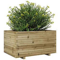 Avis vidaXL Jardinière 90x60x49,5 cm bois de pin imprégné