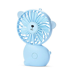 Ventilateur Portatif Rechargeable de Lumière de Nuit Portative de Petit Ventilateur d'USB(Bleu)