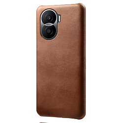 Coque en TPU + PU slim, shockproof, texture mollet, anti-rayures pour votre Honor X40i 5G - marron