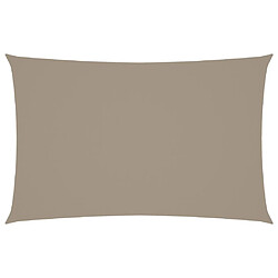 ComfortXL Voile De Parasol Tissu Oxford Rectangulaire 5x8 M Taupe