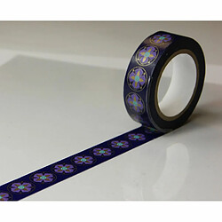 Youdoit Masking tape - Motifs Violet - Repositionnable - 15 mm x 10 m