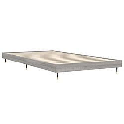 Acheter vidaXL Cadre de lit sans matelas sonoma gris 100x200 cm