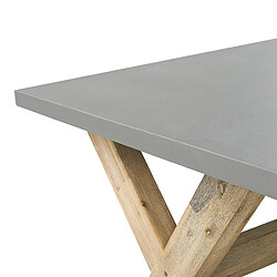 Beliani Table de jardin Béton Gris OLBIA pas cher