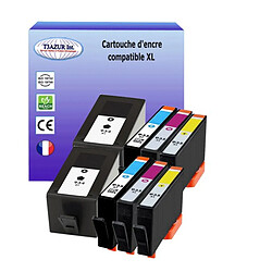 8 Cartouches compatibles avec HP OfficeJet Pro 6230 ePrinter, 6820, 6830 remplace HP 934XL, HP 935XL (Noire+Couleur)- T3AZUR