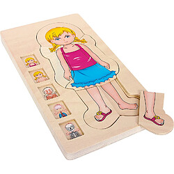 Small Foot Puzzle "Anatomie fille" en bois