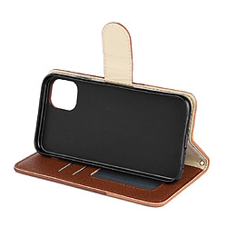 Wewoo Coque Pour iPhone 11 Pro Étui à rabat en cuir avec support et cadre photo logements cartes et portefeuille Marron pas cher