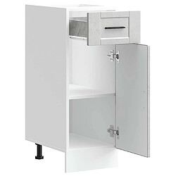 Acheter vidaXL Armoire de cuisine Porto gris béton bois d'ingénierie