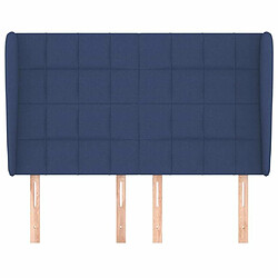 Avis Maison Chic Tête de lit scandinave avec oreilles,meuble de chambre Bleu 147x23x118/128 cm Tissu -MN54427