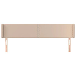 Avis Maison Chic Tête de lit moderne avec oreilles pour chambre - Décoration de lit Cappuccino 183x16x78/88 cm Similicuir -MN61059