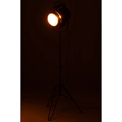 Dansmamaison Lampe Sur Pied Film Metal/Verre Noir pas cher