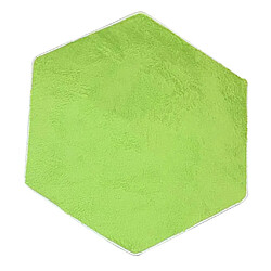 doux corail polaire enfants tente tapis tapis coussin coussin de chambre - vert hexagonal