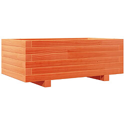 vidaXL Jardinière cire marron 70x40x26,5 cm bois de pin massif