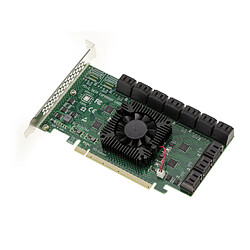 Avis Kalea-Informatique Carte PCIe 3.0 16x avec 20 ports SATA 6G. Chipset ASM1812 et ASM1064.