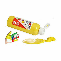 Pincello peinture pour doigts 200 ml Jaune 12 Unités