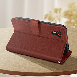 Avis Avizar Étui pour Samsung Galaxy Xcover 7 Design Vintage Clapet Portefeuille Marron