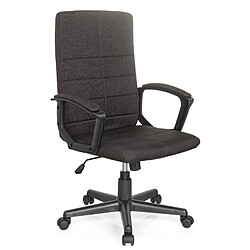 Hjh Office Chaise de bureau / Chaise pivotante STARTEC CL200 tissu noir