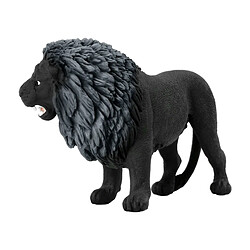 Avis Schleich Figurine Lion Wildlife dans sa Posture Prêt à Bondir et à Rugir Noir