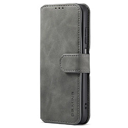 Etui en PU DG.MING style rétro, fermoir magnétique avec support gris pour votre Samsung Galaxy A13 5G