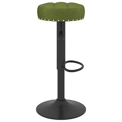 Acheter vidaXL Tabourets de bar lot de 2 vert clair velours