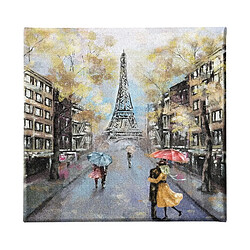 EPIKASA Impression sur Toile Tour Eiffel 04, Multicouleur, Polyester, 60x3x60 cm