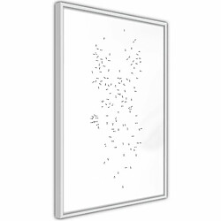 Paris Prix Affiche Murale Encadrée Connect the Dots 20 x 30 cm Blanc