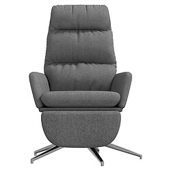 Avis Maison Chic Chaise de relaxation | Fauteuil relax avec repose-pied Gris clair Tissu -GKD48438