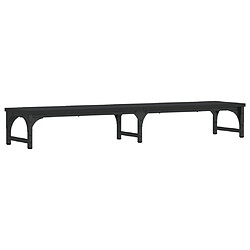 vidaXL Support de moniteur noir 105x23x15,5 cm bois d'ingénierie