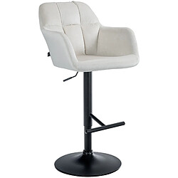 Non Tabouret de bar Natoma velours noir