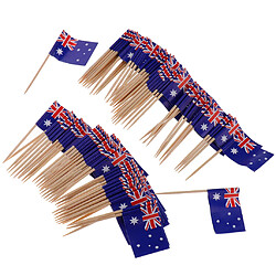 Acheter 100 pièces décoratives drapeau cure-dents partie décorations alimentaires en Australie