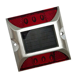 Ultra lumineux extérieur de l'énergie solaire conduit conduit de lumière allée route lampe rouge