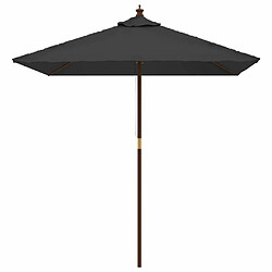 Avis Maison Chic Parasol Jardin | Parasol de jardin avec mat en bois noir 198x198x231 cm - GKD13001