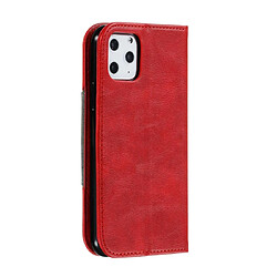 Avis Wewoo Coque Pour iPhone 11 Pro Épissage Couleur Ourlet magnétique Étui en cuir à rabat avec support et fentes cartes Rouge