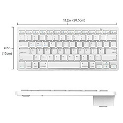 Acheter Universal Clavier Bluetooth sans fil mince pour smartphone iPad Mac.