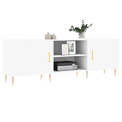 Avis Maison Chic Meuble TV scandinave - Banc TV pour salon blanc 150x30x50 cm bois d'ingénierie -MN15973