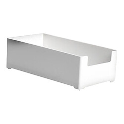 Organisateur De Plateau De Rangement En Plastique Blanc 20x10x6cm pas cher