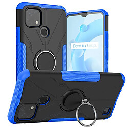 Coque en TPU anti-chocs avec béquille pour votre Realme C20/C21 4G - bleu