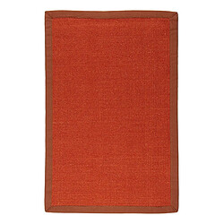 Thedecofactory SISAL - Tapis en jute esprit végétal orange 70x110