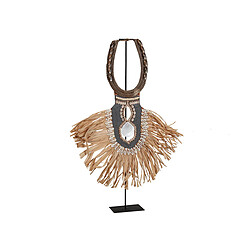 Figurine Décorative Romimex Marron Beige Collier de coquillages 45 x 65 x 2 cm