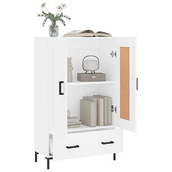 Avis vidaXL Buffet haut blanc 69,5x31x115 cm bois d'ingénierie