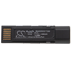 vhbw batterie remplacement pour Datalogic 128004721, BT-47, TW18050652 pour scanner de code-barres POS (3200mAh, 3,8V, Li-ion) 