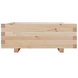 Acheter vidaXL Jardinière 70x70x26,5 cm bois de pin massif