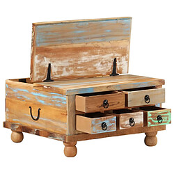 Avis vidaXL Table basse Bois de récupération 70 x 70 x 38 cm