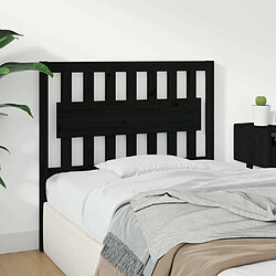 Acheter Maison Chic Tête de lit scandinave pour lit adulte,Meuble de chambre Noir 105,5x4x100 cm Bois massif de pin -MN77517