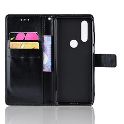 Acheter Wewoo Housse Coque Etui à rabat horizontal en cuir texturé rétro pour Crazy Horse Motorola One Actionavec support et logements cartes et cadre photo Noir