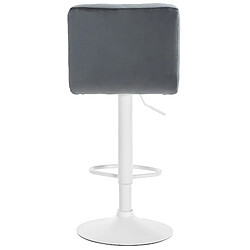 Acheter Non Tabouret de bar Peru velours blanc