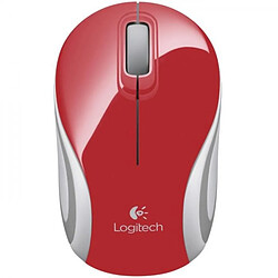 Souris LOGITECH - mini sans fil optique M187 - Rouge